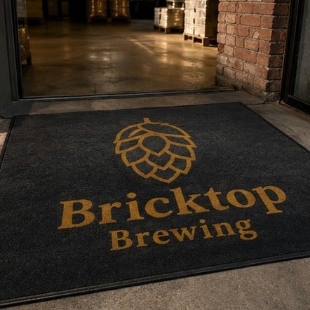 Branded rugs with logo