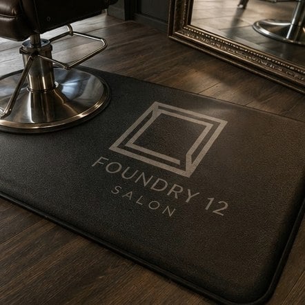 Promotional custom rugs with company logo